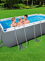 Бассейн каркасный Bestway, 412х201х122 см, Power Steel, 56457, фильтр-насос, лестница, 8124 л, ремкомплект - фото 10