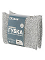 Губка для посуды из эмали и тефлона, 2 шт, поролон, абразивная фибра, Bossclean - фото 5