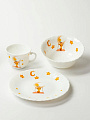 Набор посуды стеклокерамика, 3 шт, Жирафик, тарелка 19см, пиала 15см, кружка 190мл, Daniks - фото 7