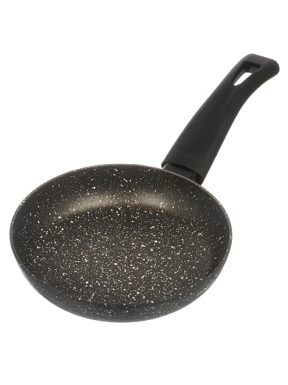 Сковорода алюминий, 16 см, антипригарное покрытие, Hoffmann, черная, индукция, НМ 7906