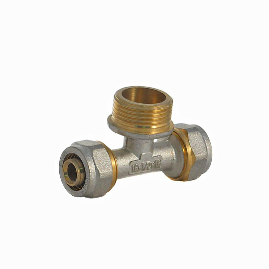 Металлопластиковый тройник d16х3/4&quot;, наружная резьба, Frap, F311.1605