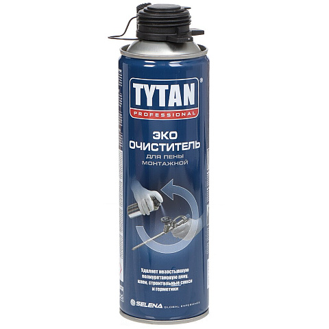 Очиститель от монтажной пены, Eco, 0.5 л, Tytan, 63715