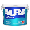 Краска водно-дисперсионная, Aura, Nord, акриловая, интерьерная, матовая, 4.5 л