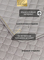 Покрывало 2-спальное, 200х180 см, 100% полиэстер, стеганое, Silvano, Жатка Элегант, светло-серое - фото 3