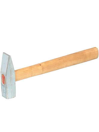 Молоток слесарный, НИЗ, квадратный боек, оцинкованный, рукоятка дерево, 0.5 кг, 25005015/25017015