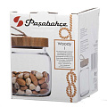 Банка для сыпучих продуктов, стекло, 0.575 л, с крышкой, Pasabahce, Woody, 43573B - фото 2