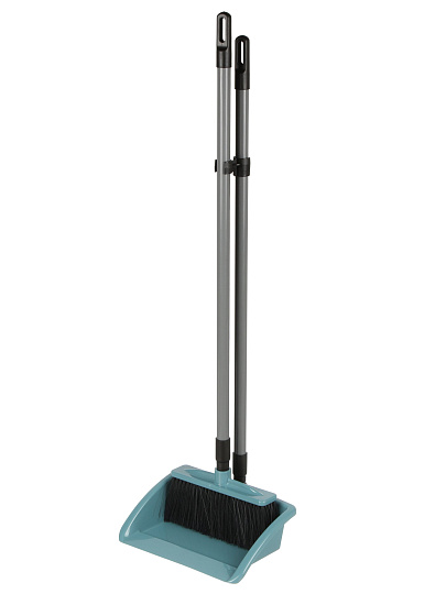 Набор для уборки пола совок, щетка, бирюзово-синий, Violet, Эталон, 950255