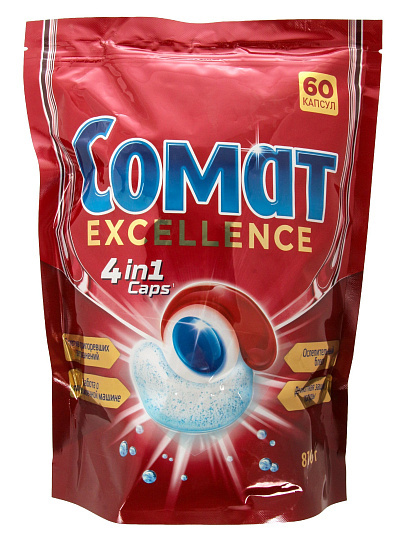 Капсулы для посудомоечной машины Сомат, Excellence, 60 шт