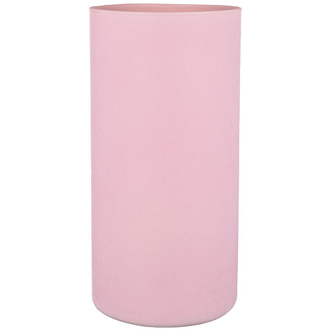 Ваза цилиндр "velvet rosa" высота 30см диаметр 15см, 316-1569