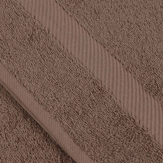 Полотенце банное 70х140 см, 100% хлопок, 460 г/м2, Авангард, Bella Carine, коричневое, Турция, FT-2-70-1382