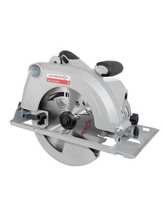 Электропила циркулярная, Интерскол, ДП-165/1300, 1300 Вт, 165х20х2.4 мм, 55 мм, 6000 об/мин, 551.1.0.70