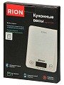 Весы кухонные электронные, Rion, Bluetooth, белый, стекло, до 5 кг - фото 4