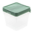 Контейнер пищевой набор пластик, 0.75 л, 3 шт, салатовый/фисташковый, квадратный, Idea, М 1444 - фото 3