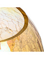 Ваза стекло, настольная, 18 см, Muza, Cracle amber, 380-638, шар - фото 2