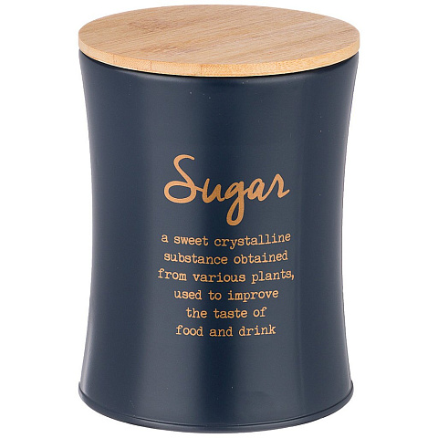 Емкость для сыпучих продуктов agness navy style сахар диаметр=11 см высота=14 см 790-192