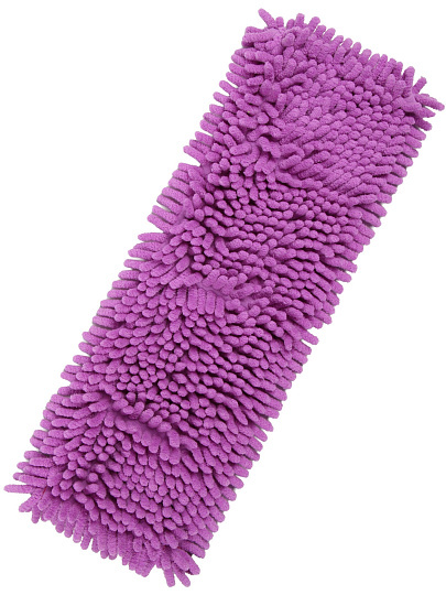 Сменный блок для швабры микрофибра, 42х12 см, вермишель, прямоугольный, фуксия, Марья Искусница