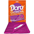Салфетка бытовая для стойких загрязнений, микрофибра, 30х30 см, в ассортименте, Dora, с нейлоновой нитью, 2001-008 - фото 3