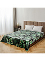Плед 2-спальный, 180х200 см, велсофт жаккард, 100% полиэстер, Silvano, Пальмовый лист, зеленый, 180/142-CLF/LA - фото 2