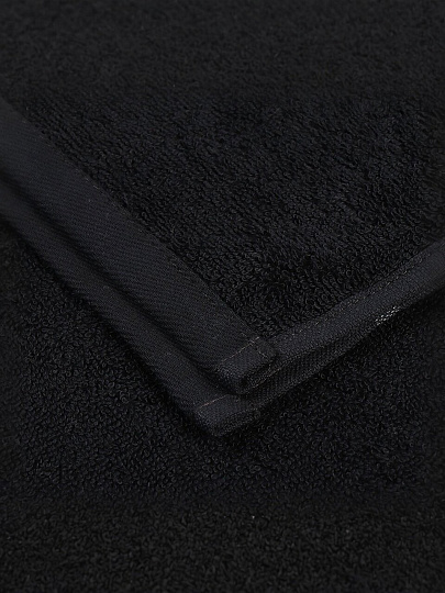 Полотенце банное 70х140 см, 100% хлопок, 420 г/м2, Азия, Barkas, черное, Узбекистан