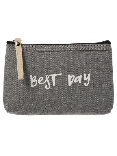 Косметичка 19х3х11 см, хлопок, A080099, прямоугольная, застежка молния, в ассортименте