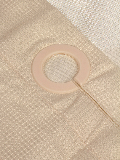 Штора для ванн 180х180 см, ПЭ, Однотонная хаки, с люверсами, Y4-11157