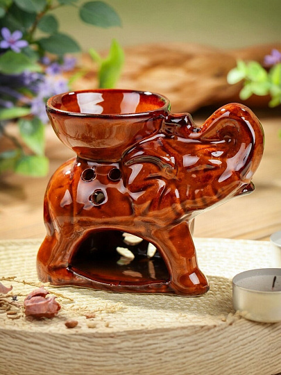 Аромалампа 6.5х8.5 см, Слон, керамика, Y6-10645