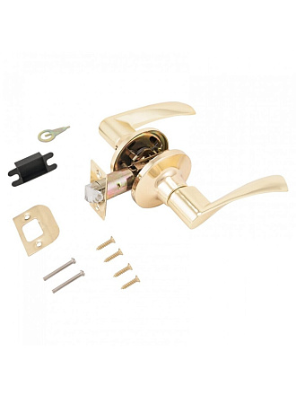 Защелка врезная, Стандарт, 8901 PS PB, 10141, пустая, золото