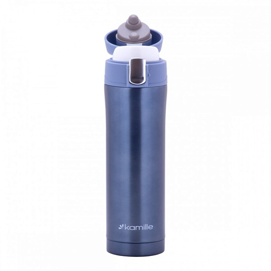 Термос нержавеющая сталь, 0.45 л, Kamille, колба нержавеющая сталь, в ассортименте, 2088