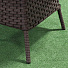 Мебель садовая Green Days, Эльба, коричневая, стол, 80х80х73 см, 4 кресла, подушка бежевая, 150 кг, RSCTL035 - фото 12