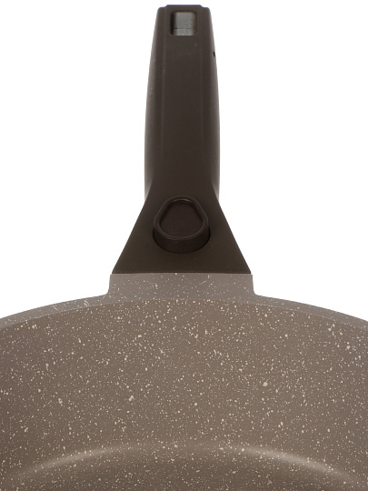 Сковорода литой алюминий, 20 см, антипригарное покрытие, Горница, Дуэт Черничный мусс, с крышкой, съемная ручка, индукция, Ис8204Дч