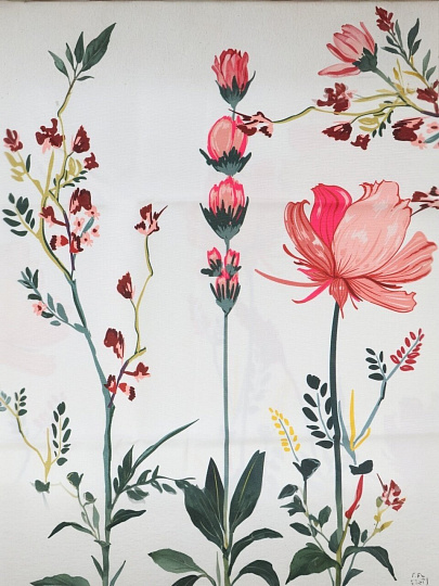 Скатерть 135х135 см, 100% полиэстер, Полевые цветы, TTC135135