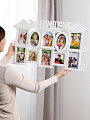 Фоторамка-коллаж на 10 фото, 42.5х71 см, пластик, белая, Семья, Y4-11081 - фото 2