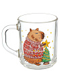 Кружка стекло, 200 мл, Green Tea Новогодняя Калибара, ОСЗ, С1335 - фото 3