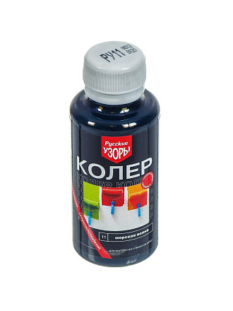 Колер паста, Русские узоры, №11, морская волна, 100 мл