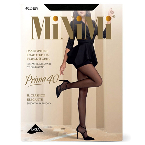 Колготки MINIMI Mini PRIMA 40 Nero/черн 2 шортики