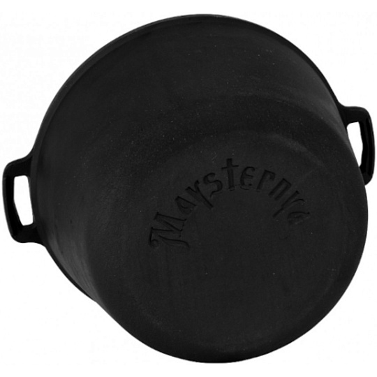Кастрюля чугун, 5 л, крышка стекло, Maysternya, T403C3, индукция