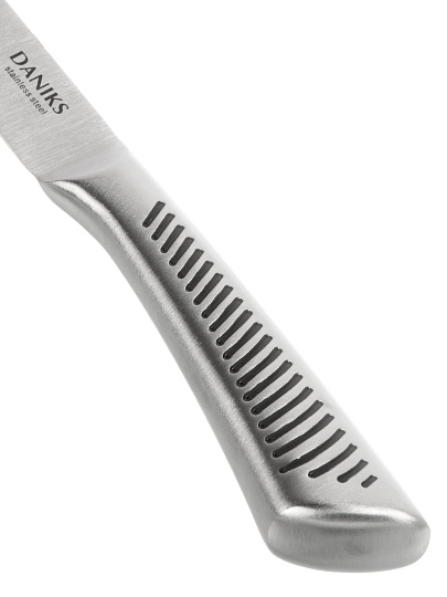 Нож кухонный Daniks, Optic, универсальный, нержавеющая сталь, 12.5 см, рукоятка сталь, YW-A245-UT