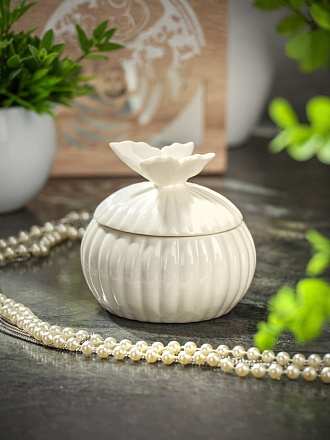 Шкатулка керамика, 7.5х8 см, в ассортименте, Бабочка, Y6-6117