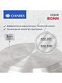 Кастрюля нержавеющая сталь, 5.8 л, крышка стекло, Daniks, Бонн, GS-01319-24CA, индукция - фото 5