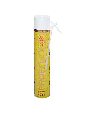 Пена монтажная Profflex, Yellow Advanced, бытовая, 50 л, 750 мл, 580 г, всесезонная, 702200