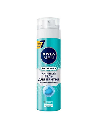 Гель для бритья, Nivea, Чистая кожа, 200 мл, 81793