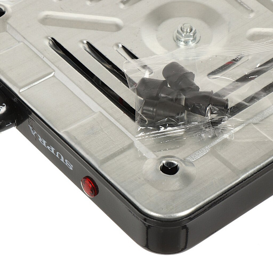 Плита электрическая Supra, HS-192, 1000 Вт, 1 конфорка, диск, эмаль, механическая, переключатель поворотный, черная