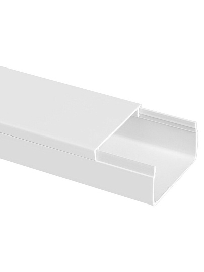 Кабель-канал пластик, 40х16 мм, 2 м, 1 мм, белый, TDM Electric, SQ0402-1007