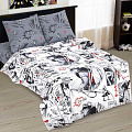 Постельное белье детское 1.5-спальное, простыня 150х214 см, 2 наволочки 70х70 см, пододеяльник 145х215 см, АртПостель, поплин, Самурай 912