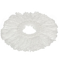 Сменный блок для швабры микрофибра, 35х35 см, круглый, белый, Verde, Spin Mop, 39069