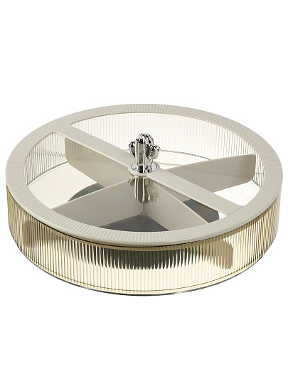 Контейнер пищевой пластик, 26х7 см, круглый, с крышкой, Y4-11643