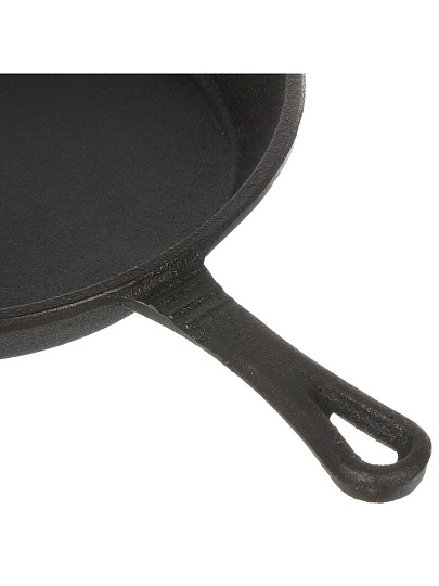 Сковорода чугун, 22 см, Гурман, DavrMetall, с литой ручкой, индукция