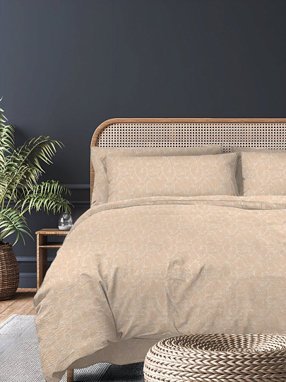 Постельное белье 1.5-спальное, 2 наволочки 50х70 см, пододеяльник 145х215 см, Silvano, поплин, 20461