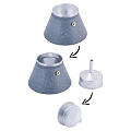Кофеварка гейзерная Kamille 2518GR серый мрамор, 0.45 л - фото 3