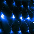Гирлянда 200 ламп, 2.5х1.1 м, 8 режимов, Занавес, Космос, голубой, прозрачная, в помещении, сетевая, светодиодная, мигание, KOC_CUR200LED_B